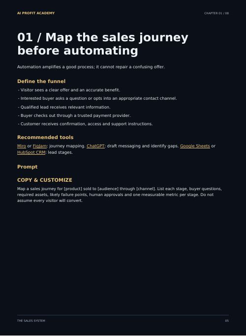 Put AI to Work Selling for You chapter 1 page